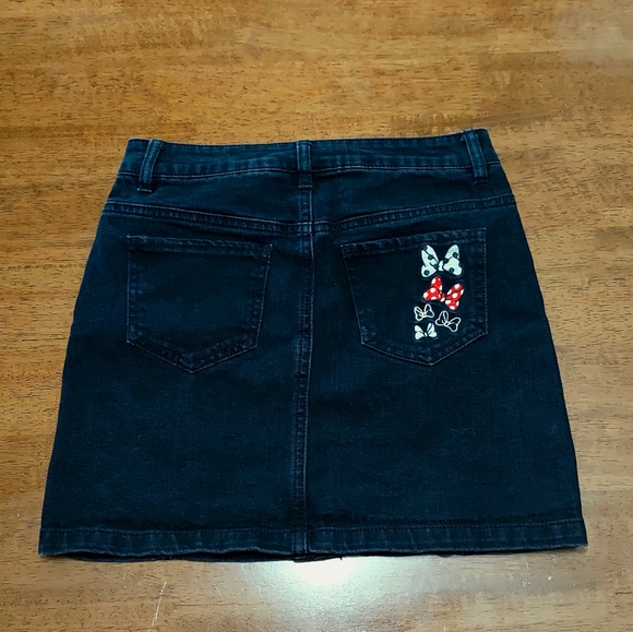 Juniors Button-front Minnie Mouse Denim Mini Skirt, Large (Juniors 14-16) Y2K - Picture 4 of 5